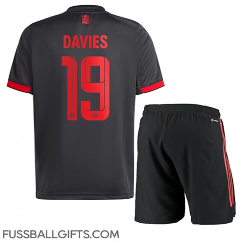 Bayern Munich Alphonso Davies #19 Fußballbekleidung 3rd trikot Kinder 2022-23 Kurzarm (+ kurze hosen)